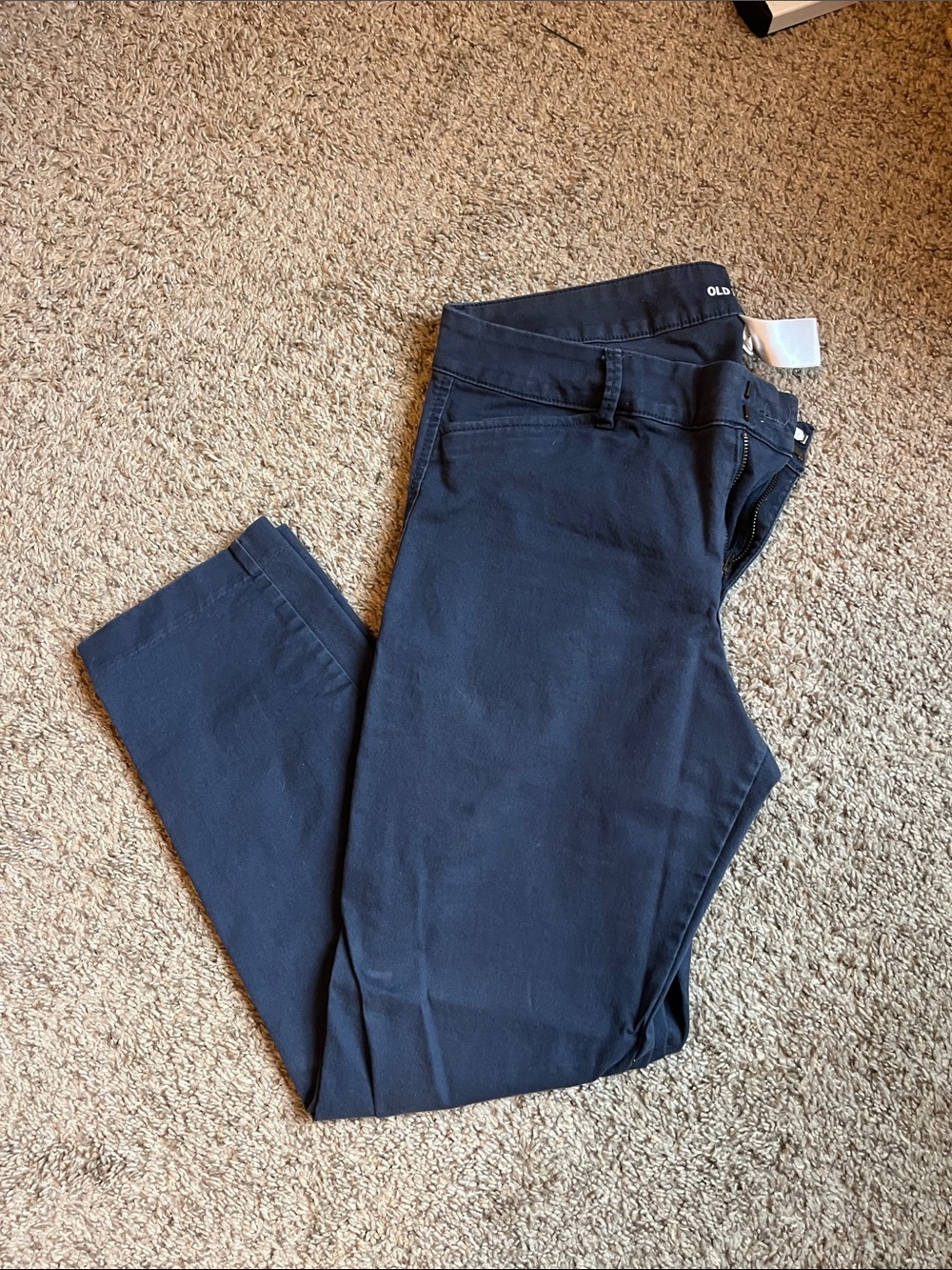 Old Navy Dark Navy Straight-Leg Pants